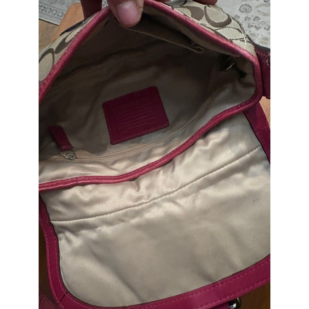 Coach Signature Soho Flap Shoulder Bag | Pink Accent | Y2K - Picture 7 of 7